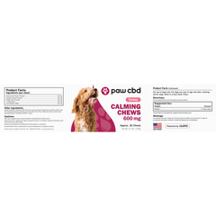 Pet CBD Calming Soft Chews for Dogs - Turkey - 600 mg - 30 Count