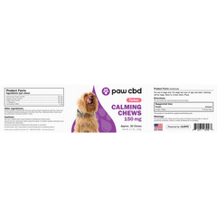 Pet CBD Calming Soft Chews for Dogs - Turkey - 150 mg - 30 Count