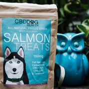 CBD Oil Freeze Dried Salmon Treats for Dogs - 3 Ounce Bag